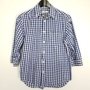 Koe Blue & White Checkered Shirt,‎ size  M